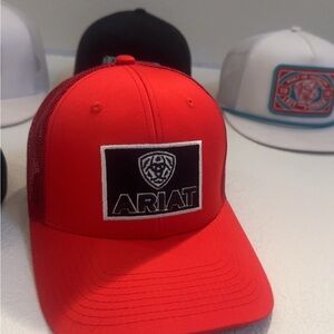 Ariat Vibrant Red Cap with Logo Patch
